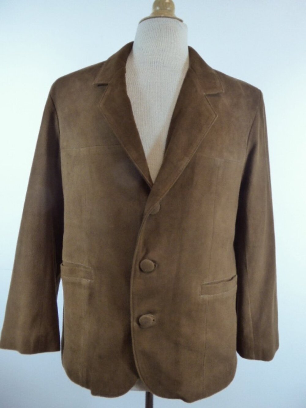 BETTINA RIZZI ARGENTINA BROWN SUEDE COAT BLAZER M